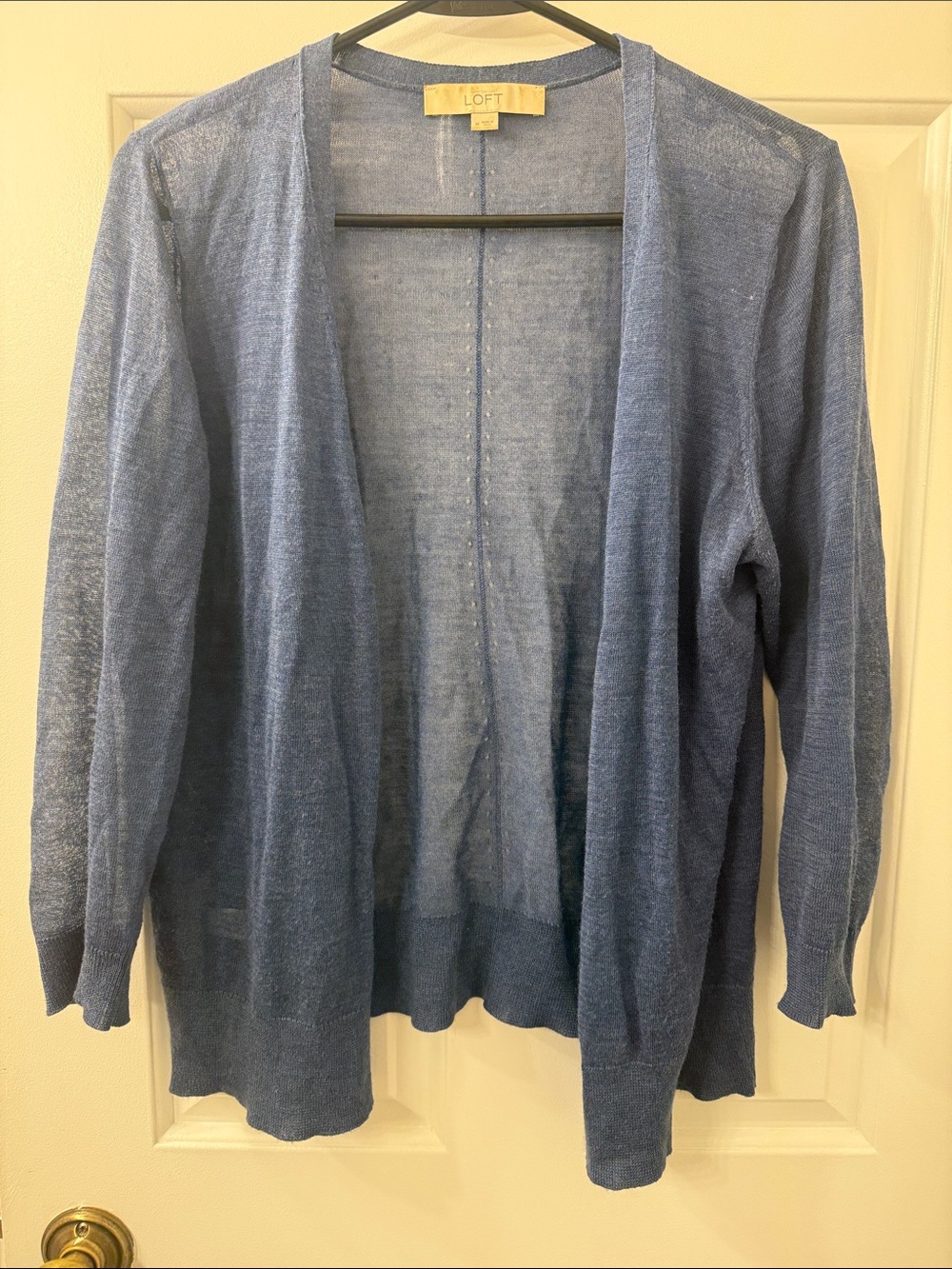 LOFT Open-Front Blue Women's Cardigan